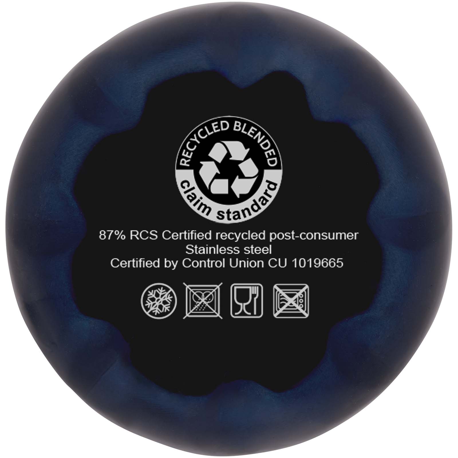 Bidón con aislamiento de acero inoxidable reciclado de 500 ml con certificación RCS  Cove 