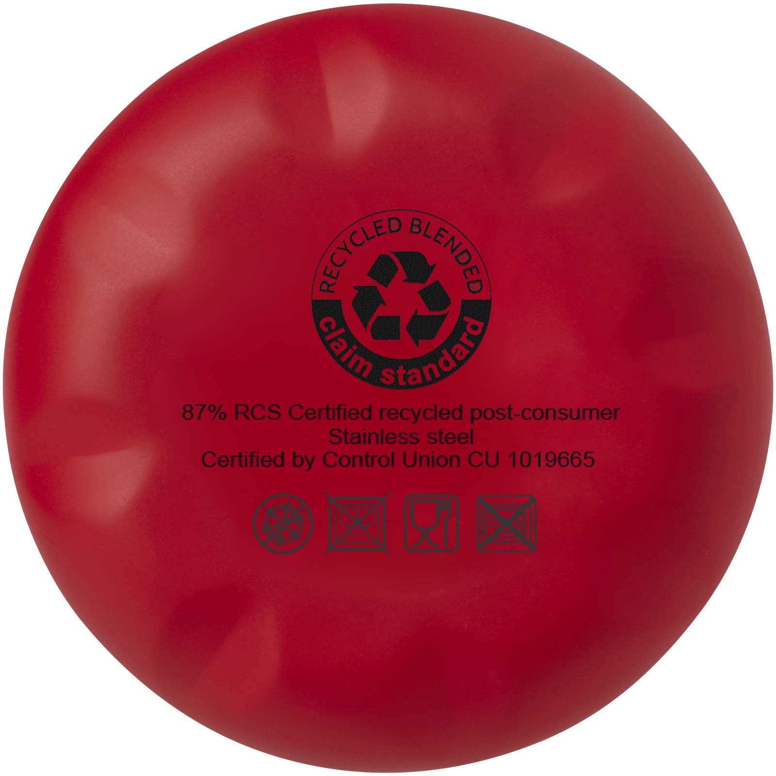 Bidón con aislamiento de acero inoxidable reciclado de 500 ml con certificación RCS  Cove 