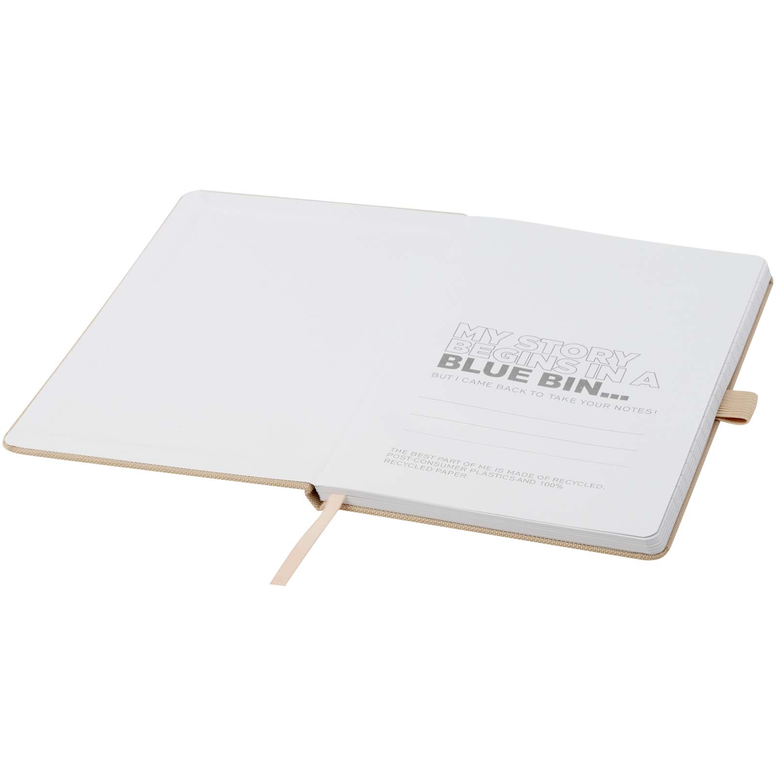 Libreta de papel reciclado A5 con tapa de PET reciclado Honua