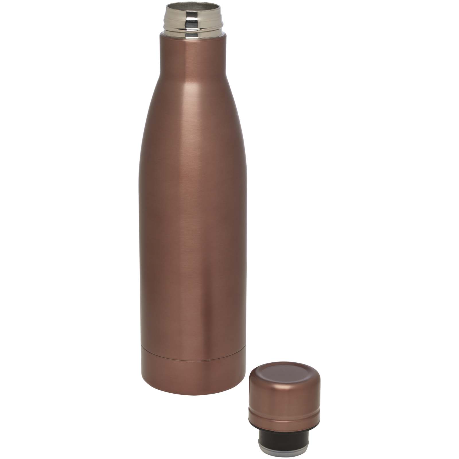 Bidón con aislamiento al vacío de 500 ml de cobre de acero inoxidable reciclado con certificación RCS Vasa