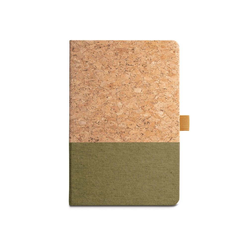 KLEE. Cuaderno A5 de corcho y lino con hojas rayadas