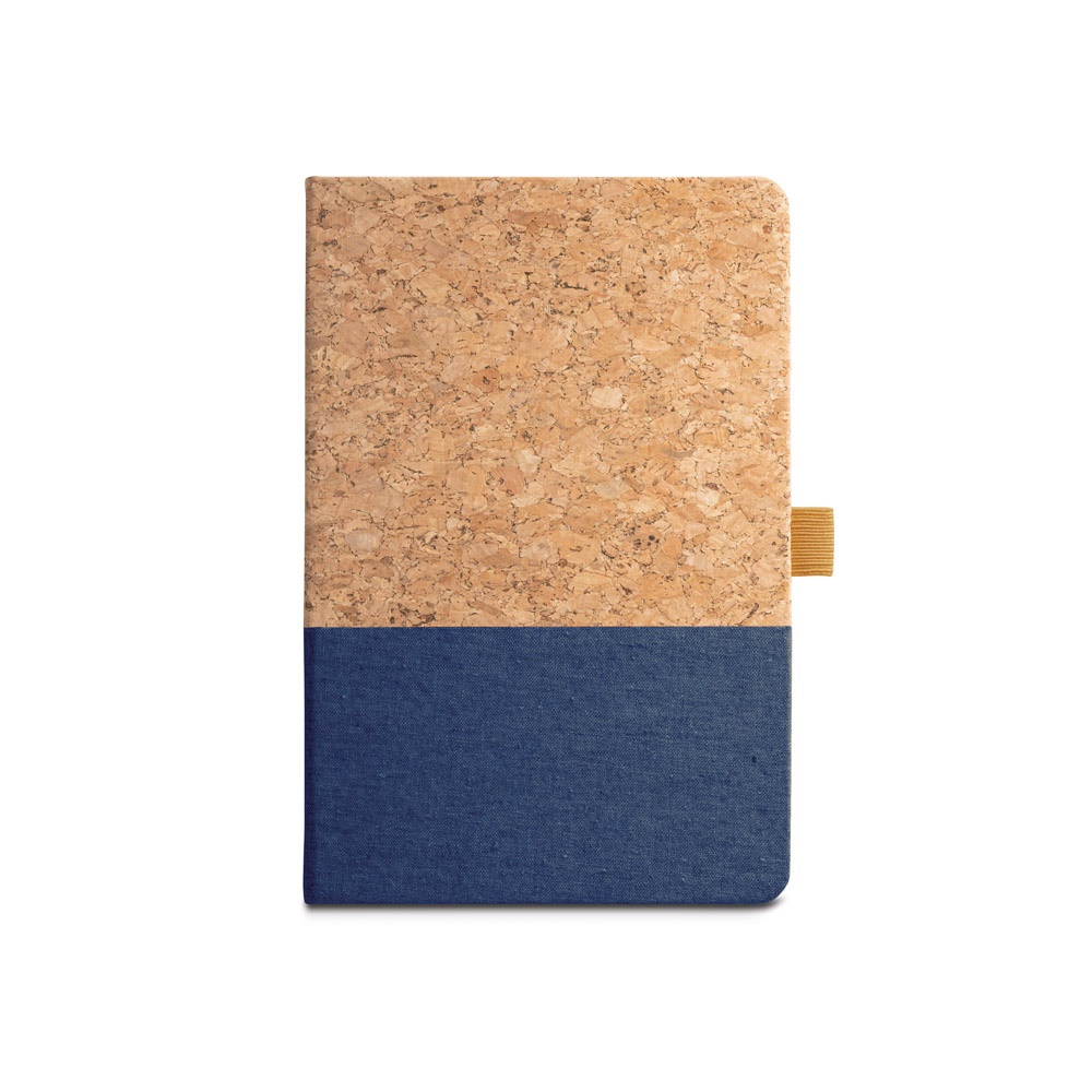KLEE. Cuaderno A5 de corcho y lino con hojas rayadas