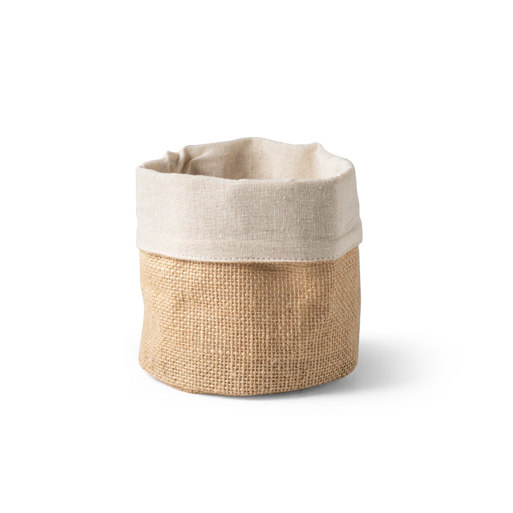 DUCASSE. Bolsa multiusos en yute (260g/m²) y algodón (120g/m²)