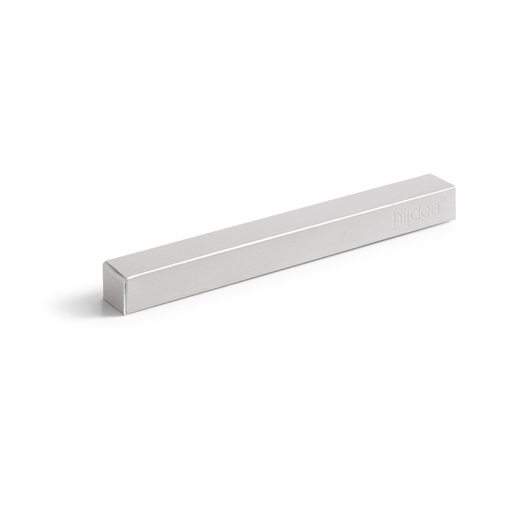 SILVERIO. Bolígrafo de acero inoxidable con cuerpo brillante y clip