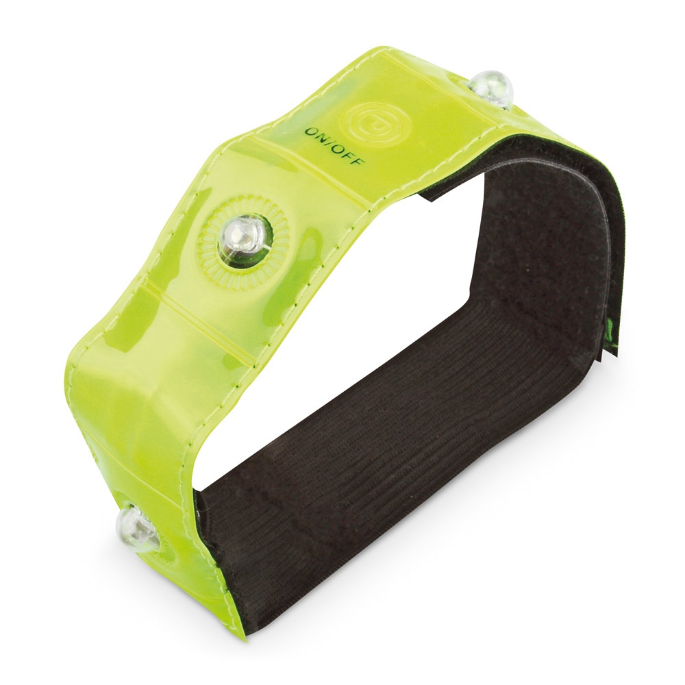 VISIBLE. Brazalete reflectante con 4 LED rojos
