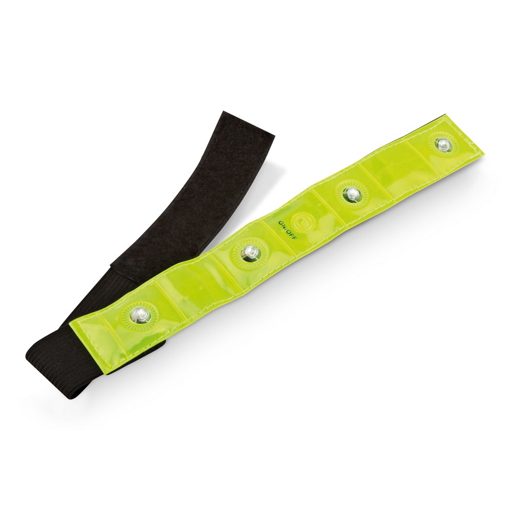 VISIBLE. Brazalete reflectante con 4 LED rojos