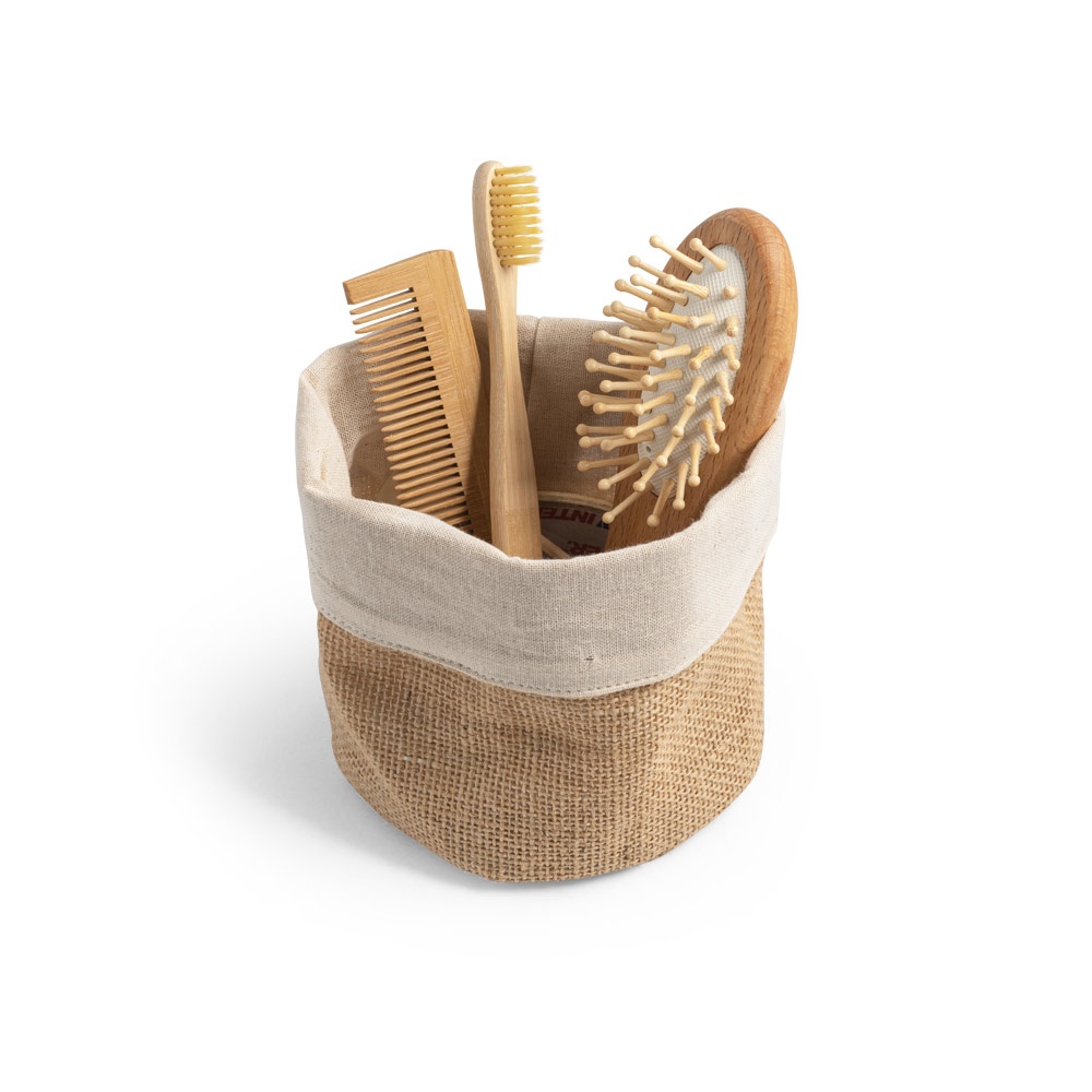 DUCASSE. Bolsa multiusos en yute (260g/m²) y algodón (120g/m²)