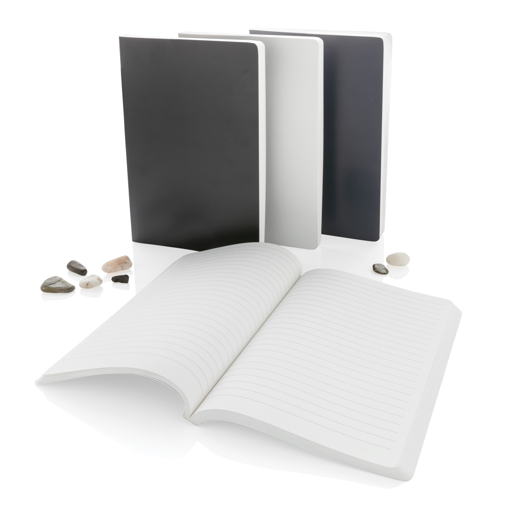 Libreta de papel de piedra de tapa blanda Impact A5