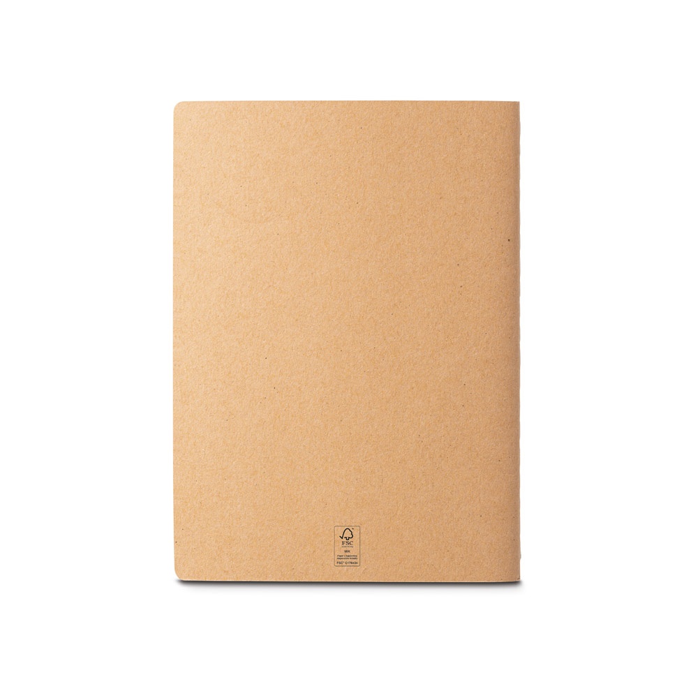 ALCOTT A4. Bloc de notas A4 con tapa de cartón (250 g/m²) y páginas lisas