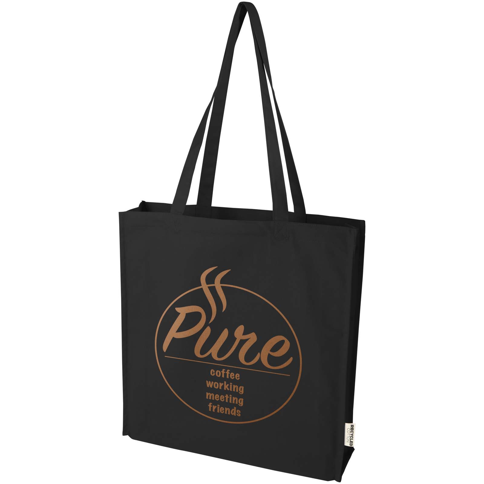 Bolsa Tote algodón reciclado 100% GRS con refuerzos de 270 g/m² Florida 14L