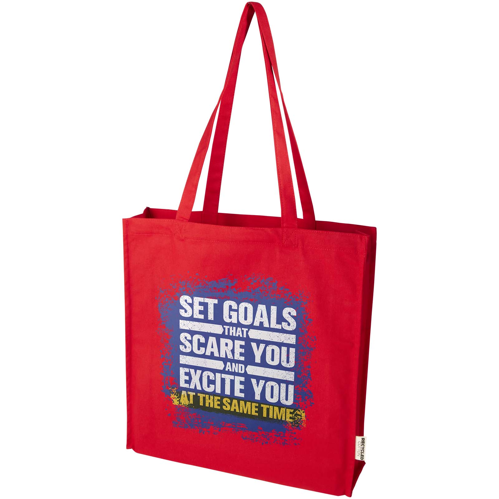 Bolsa Tote algodón reciclado 100% GRS con refuerzos de 270 g/m² Florida 14L