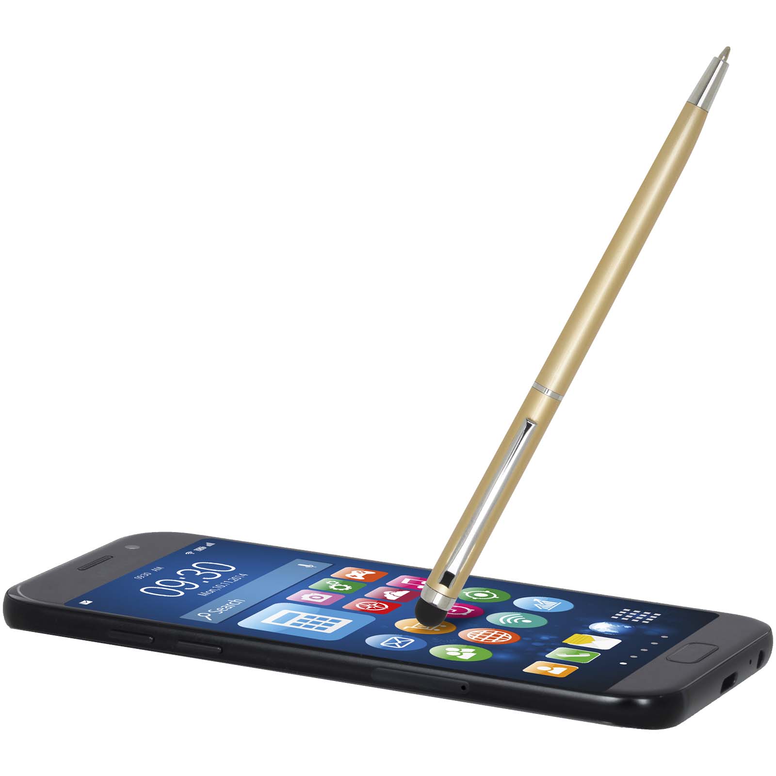 Boligrafo de aluminio con stylus Ore (tinta azul)