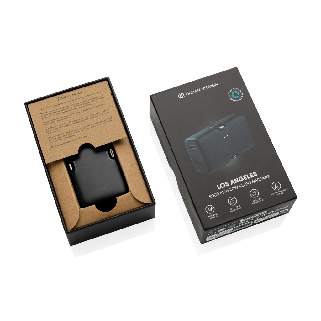 Powerbank Urban Vitamin Los Angeles plástico reciclado RCS