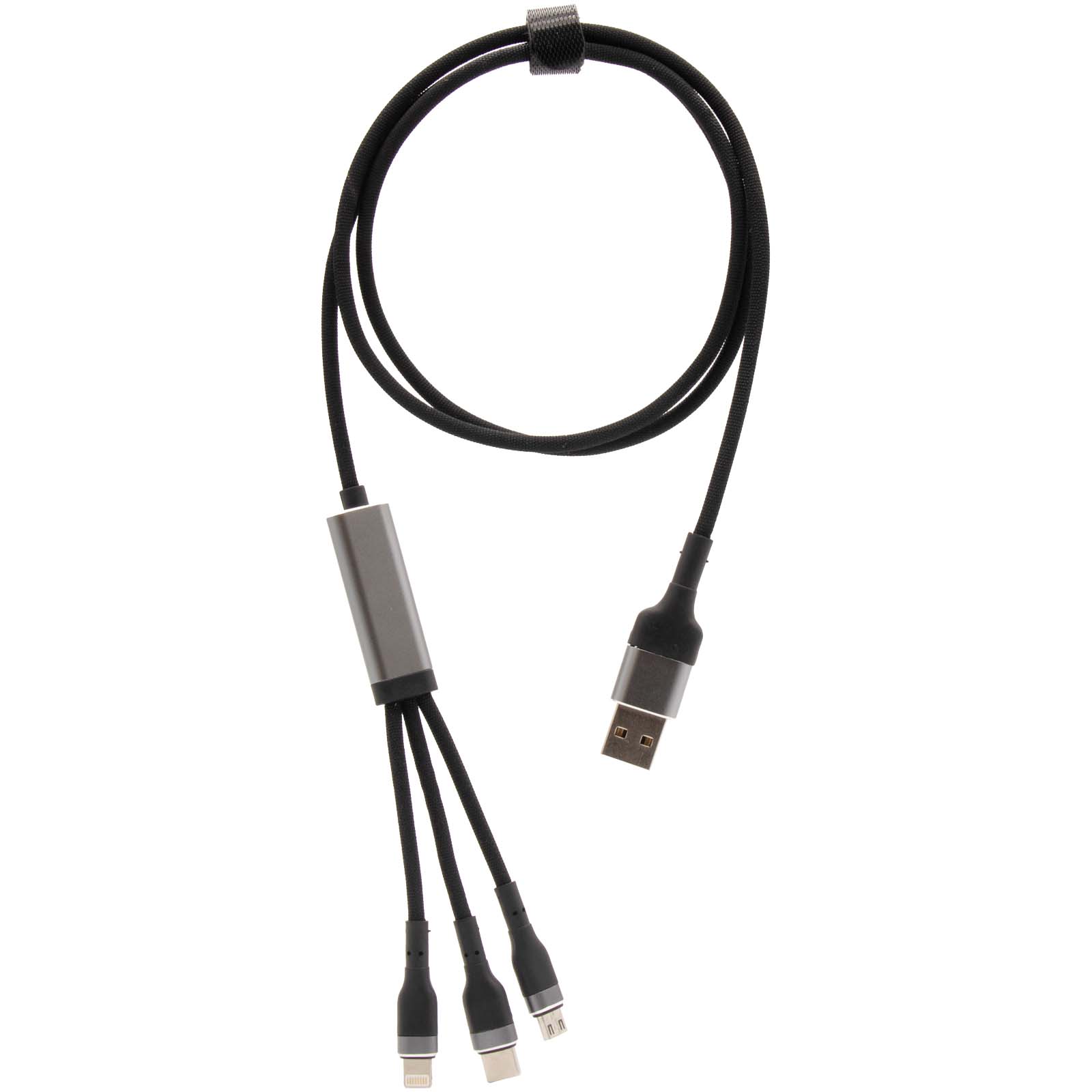 Cable de carga ultrarrápida de 100 W 5 en 1 de rPET SCX.design C53