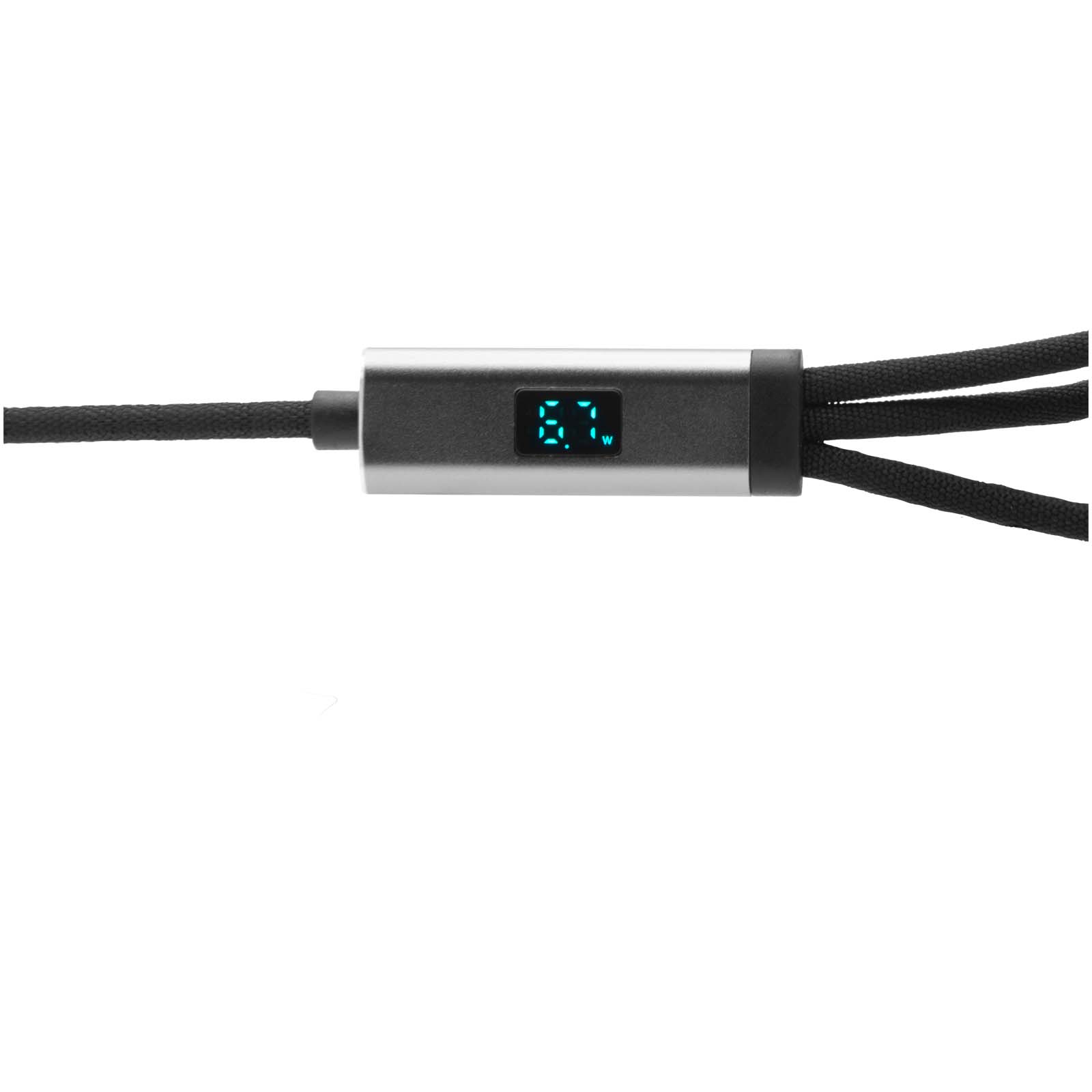 Cable de carga ultrarrápida de 100 W 5 en 1 de rPET SCX.design C53