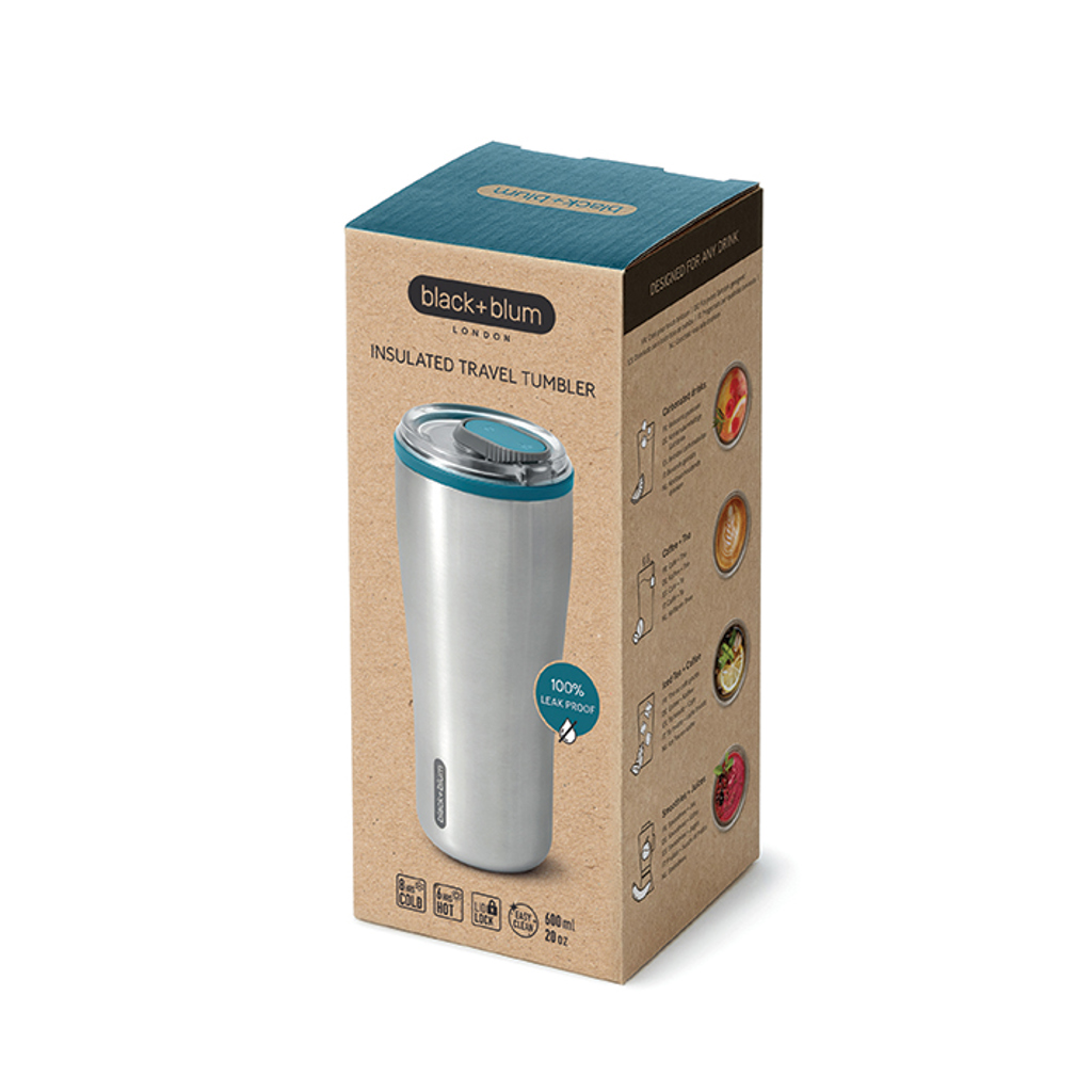 Vaso de viaje aislado Black+Blum 600 ml
