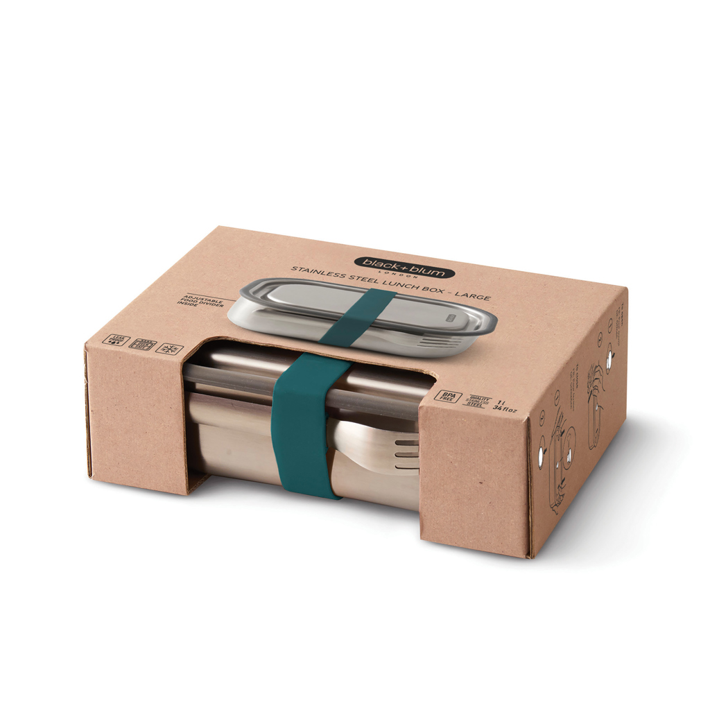 Fiambrera de acero inoxidable grande Black+Blum