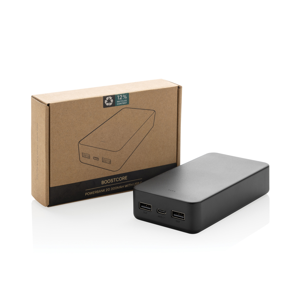 Powerbank Boostcore RCS plástico reciclado 20.000 mAh USBC