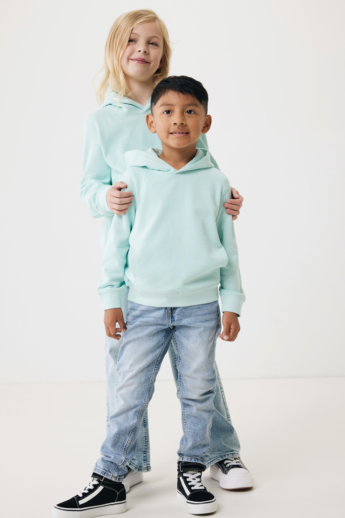 Sudadera Iqoniq Yengo capucha de algodón reciclado niños
