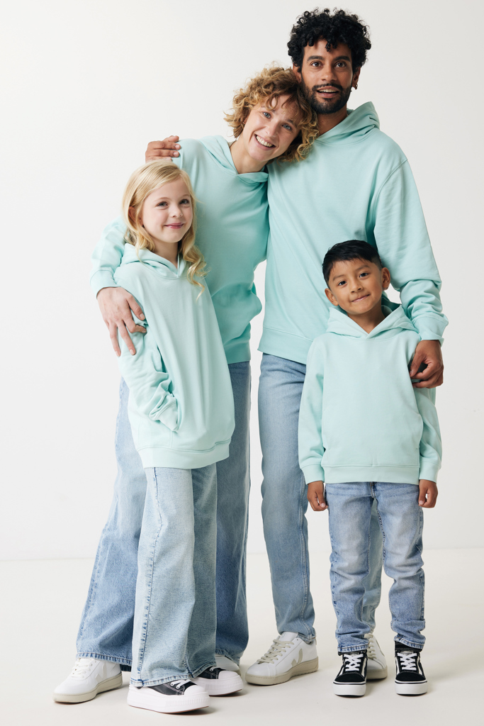 Sudadera Iqoniq Yengo capucha de algodón reciclado niños