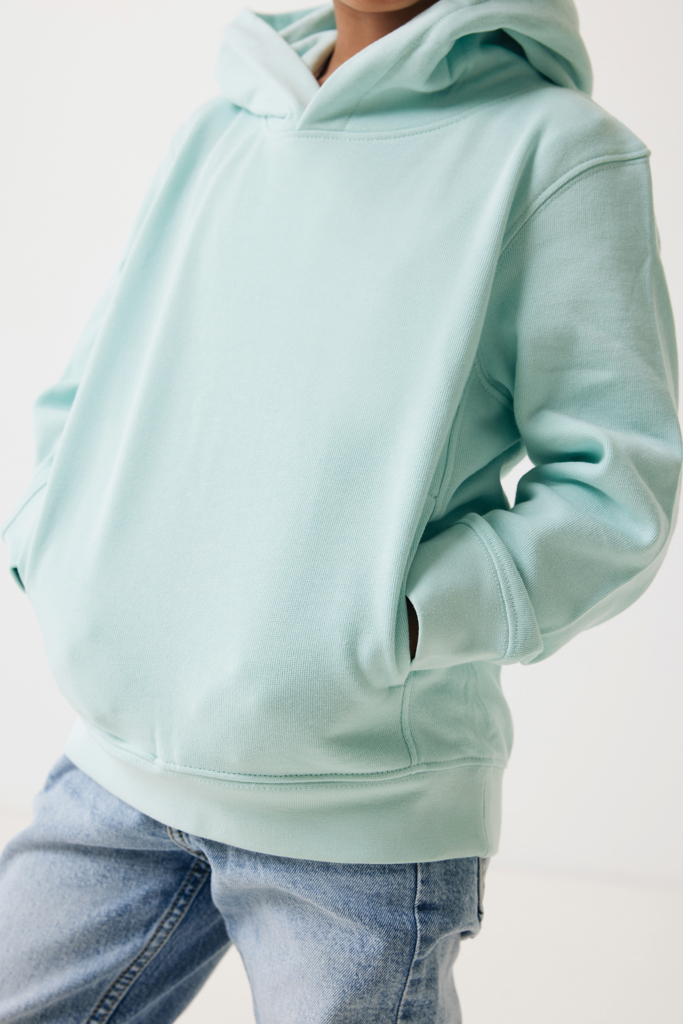 Sudadera Iqoniq Yengo capucha de algodón reciclado niños