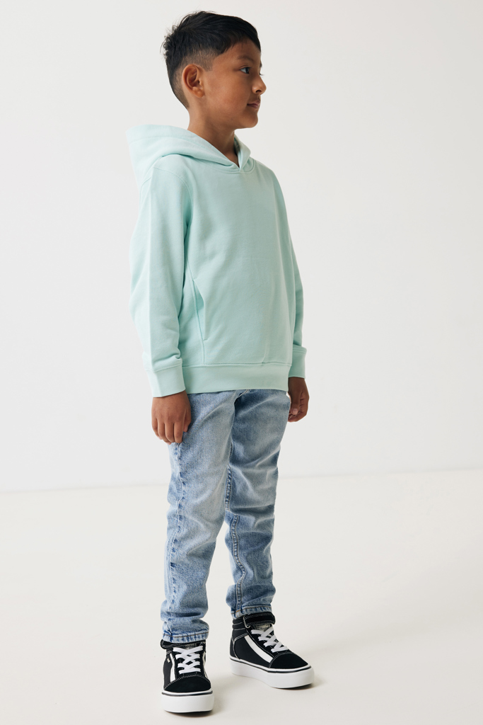 Sudadera Iqoniq Yengo capucha de algodón reciclado niños
