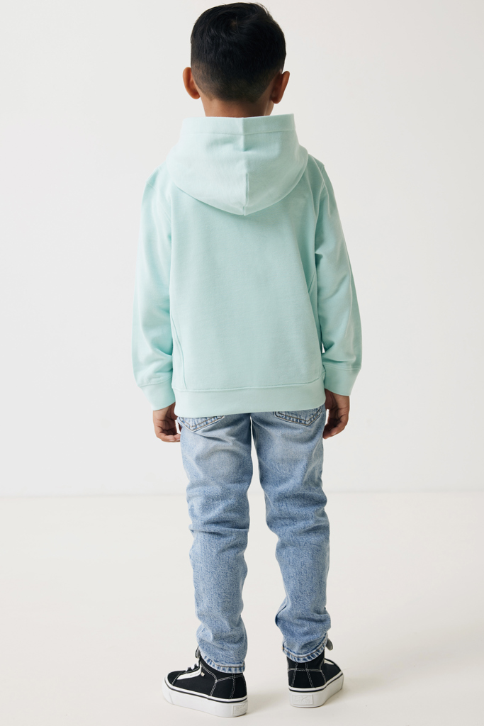 Sudadera Iqoniq Yengo capucha de algodón reciclado niños