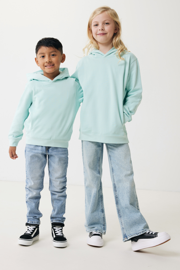 Sudadera Iqoniq Yengo capucha de algodón reciclado niños
