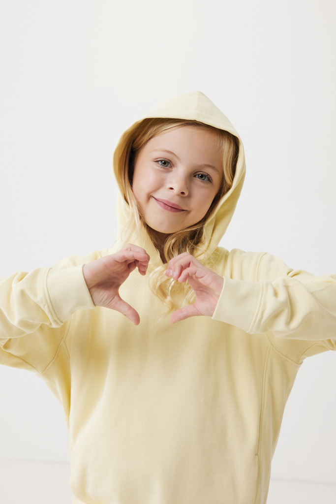 Sudadera Iqoniq Yengo capucha de algodón reciclado niños