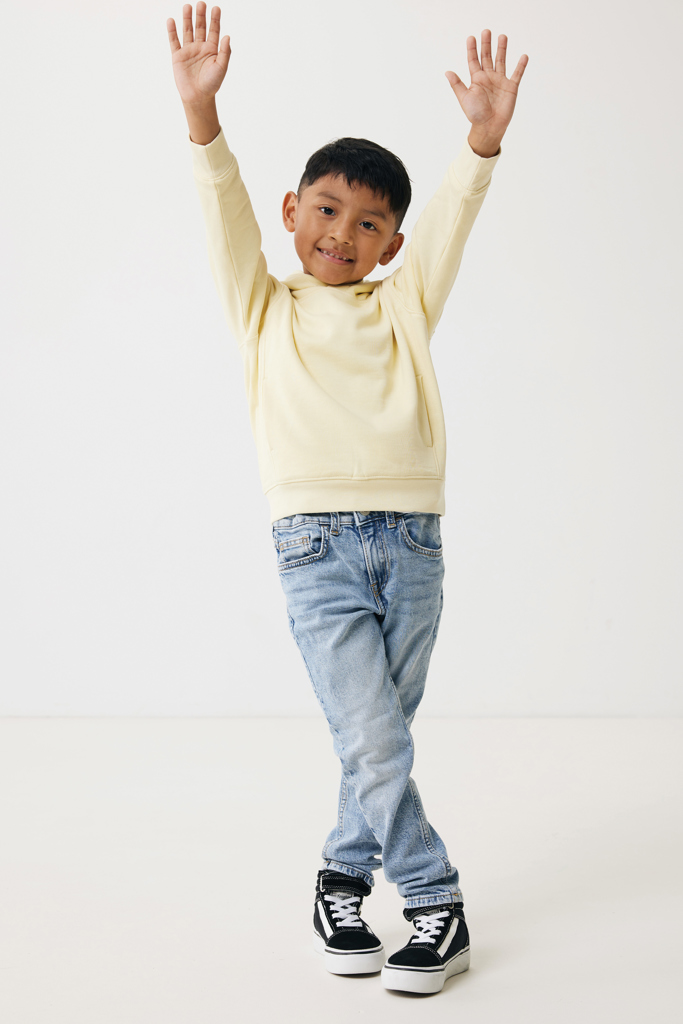 Sudadera Iqoniq Yengo capucha de algodón reciclado niños