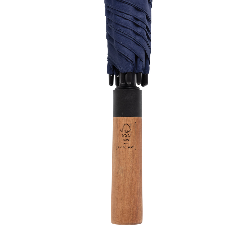 Paraguas automático RPET de acacia 30" Tony  Aware™