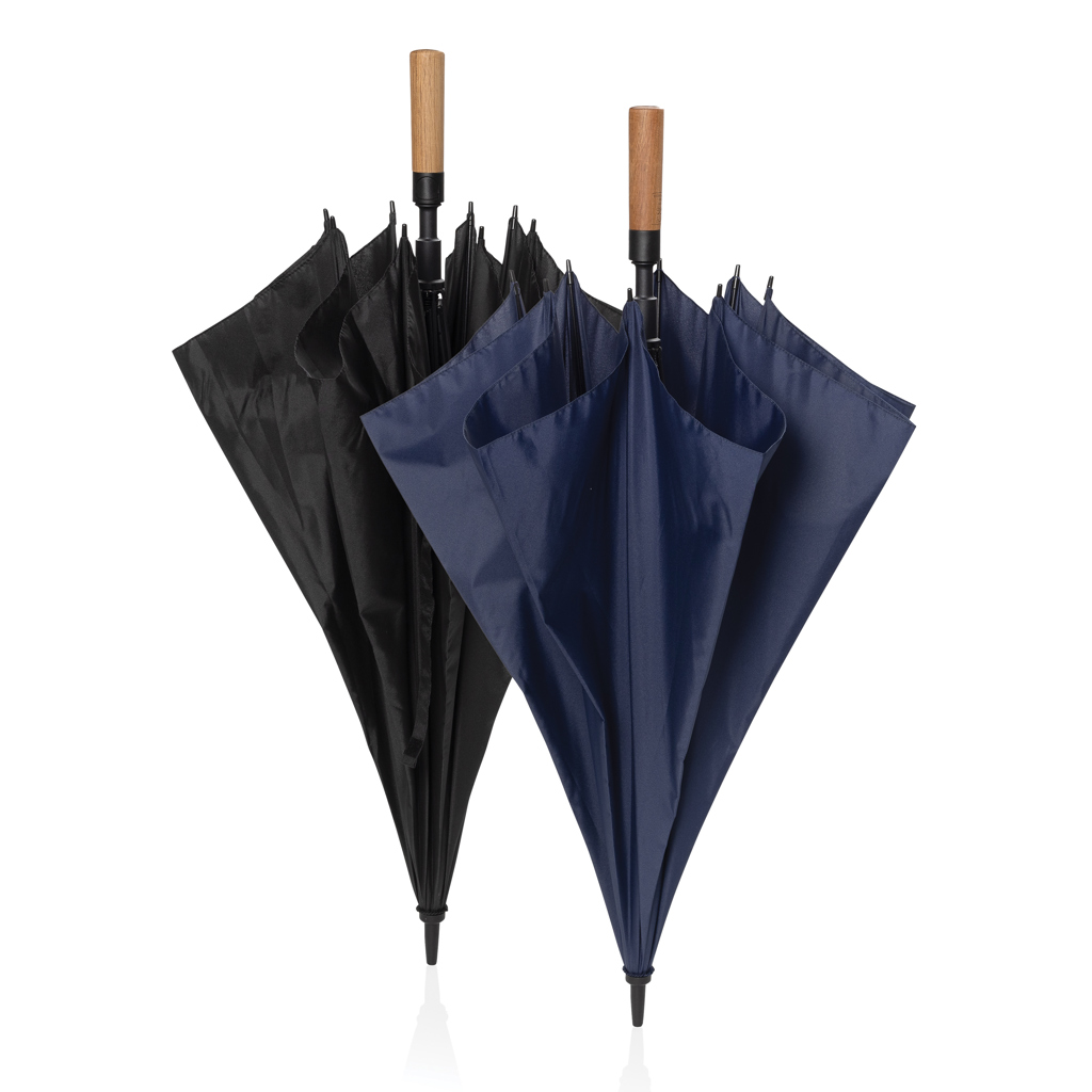 Paraguas automático RPET de acacia 30" Tony  Aware™