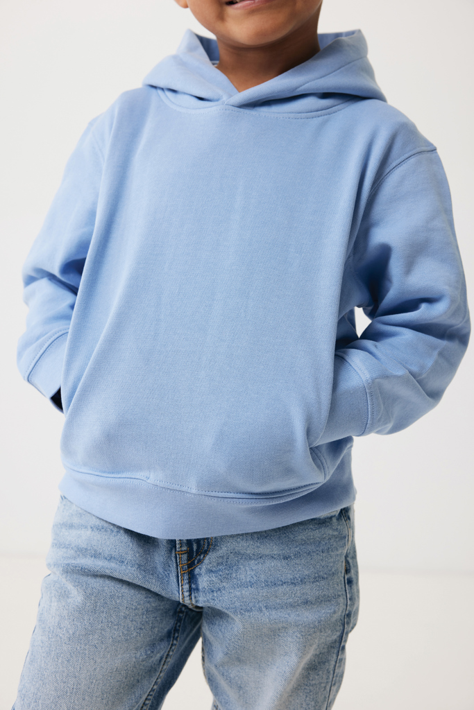 Sudadera Iqoniq Yengo capucha de algodón reciclado niños
