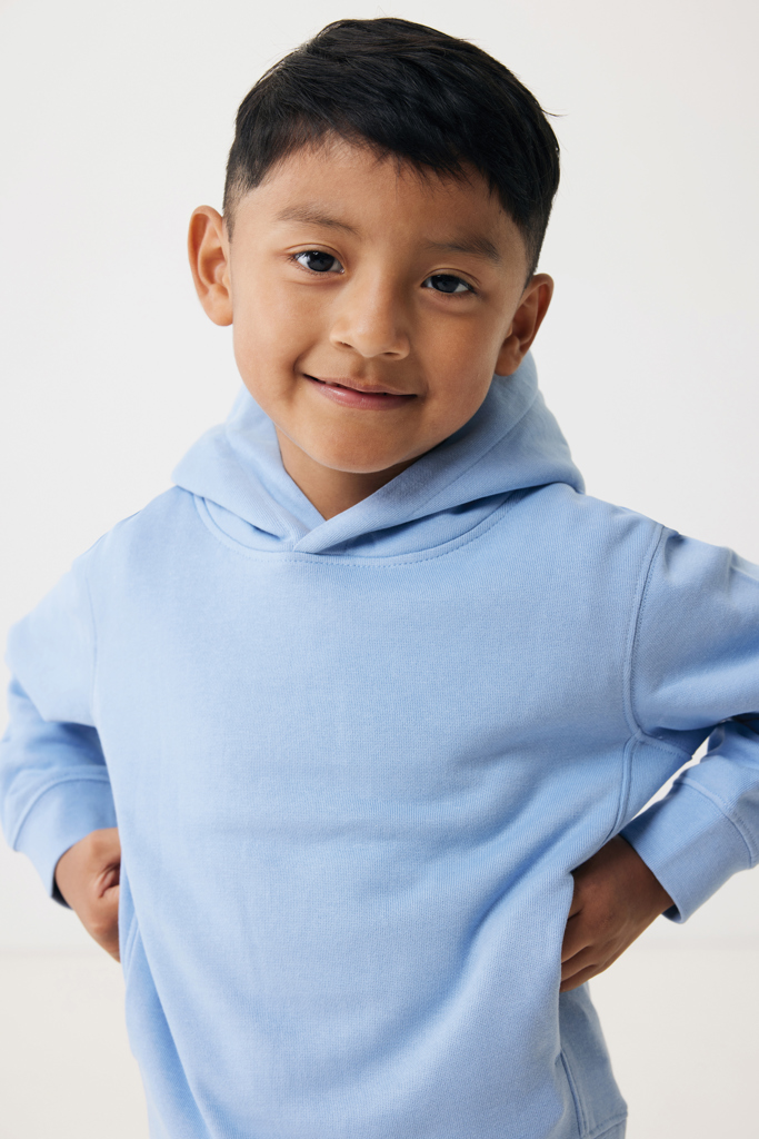 Sudadera Iqoniq Yengo capucha de algodón reciclado niños