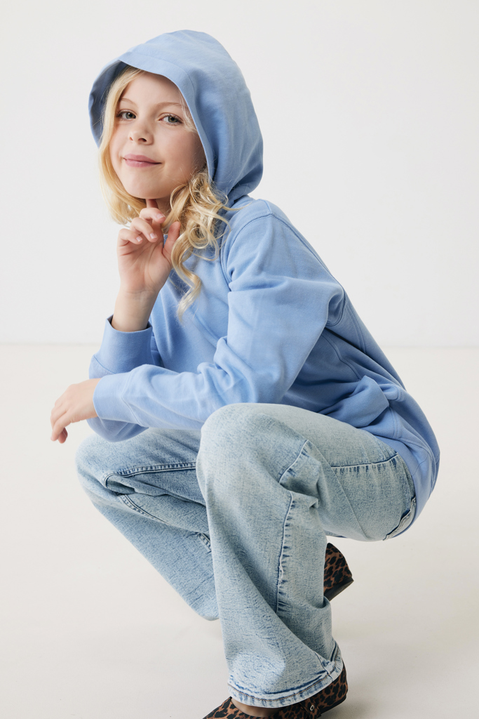 Sudadera Iqoniq Yengo capucha de algodón reciclado niños