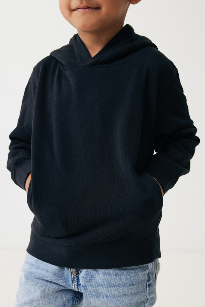 Sudadera Iqoniq Yengo capucha de algodón reciclado niños