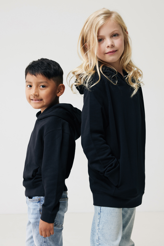 Sudadera Iqoniq Yengo capucha de algodón reciclado niños