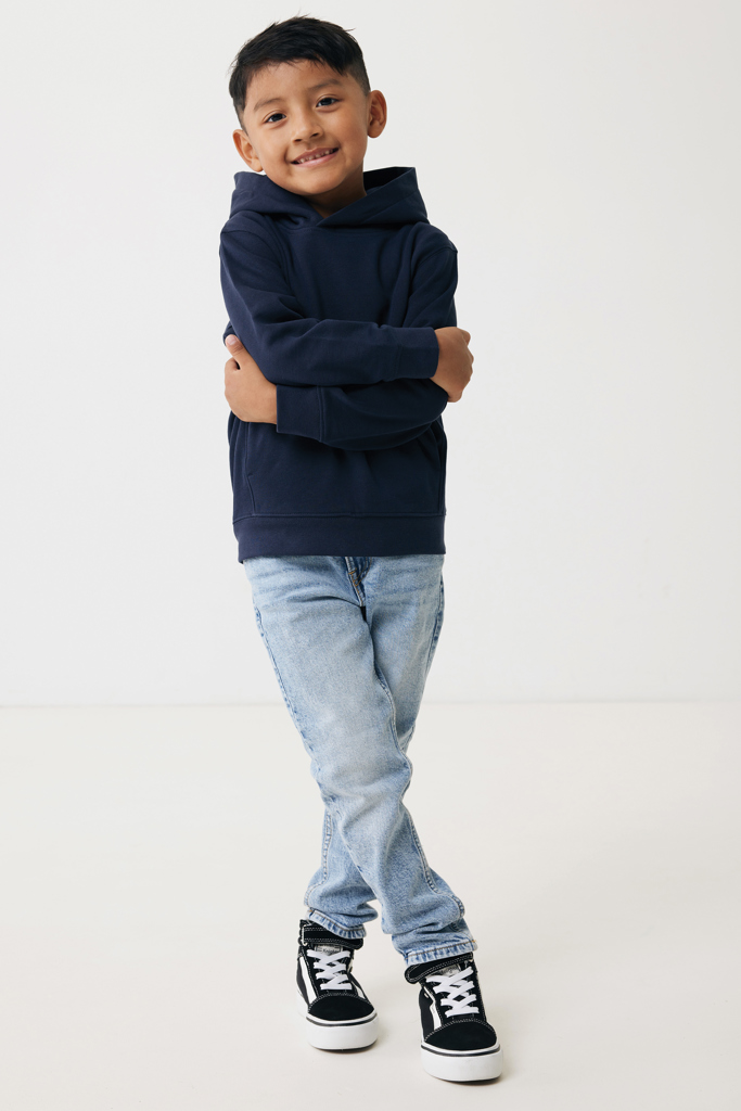 Sudadera Iqoniq Yengo capucha de algodón reciclado niños