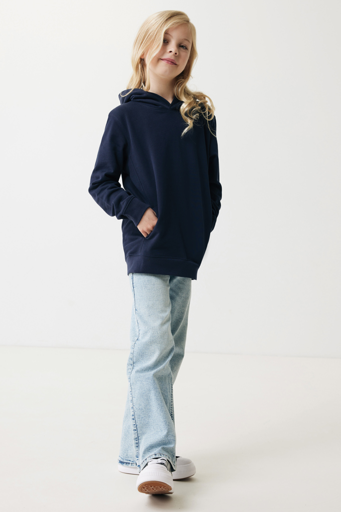 Sudadera Iqoniq Yengo capucha de algodón reciclado niños