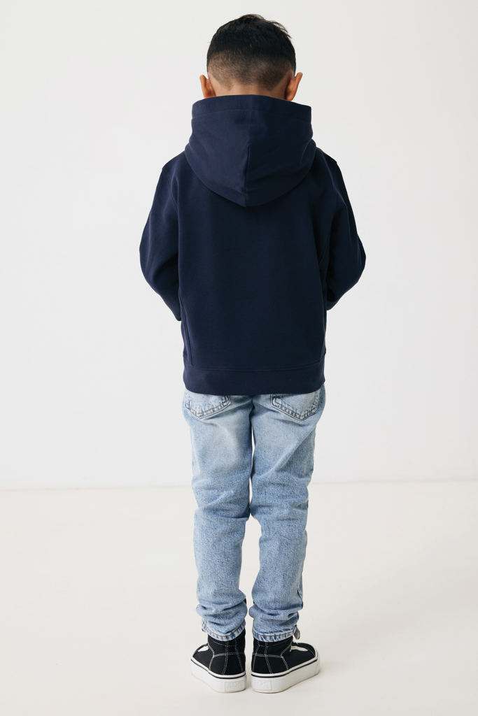 Sudadera Iqoniq Yengo capucha de algodón reciclado niños
