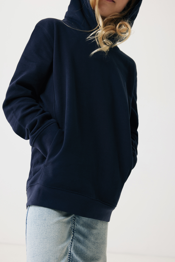 Sudadera Iqoniq Yengo capucha de algodón reciclado niños