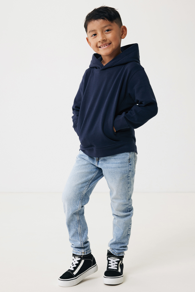 Sudadera Iqoniq Yengo capucha de algodón reciclado niños