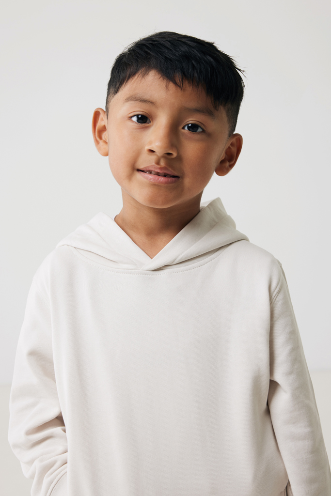 Sudadera Iqoniq Yengo capucha de algodón reciclado niños