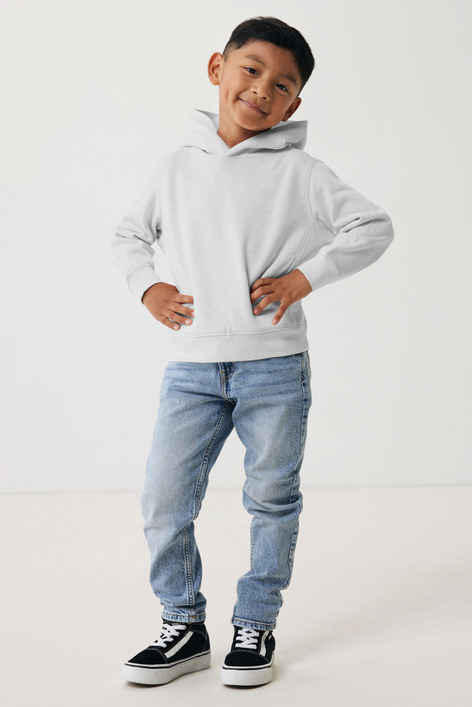 Sudadera Iqoniq Yengo capucha de algodón reciclado niños