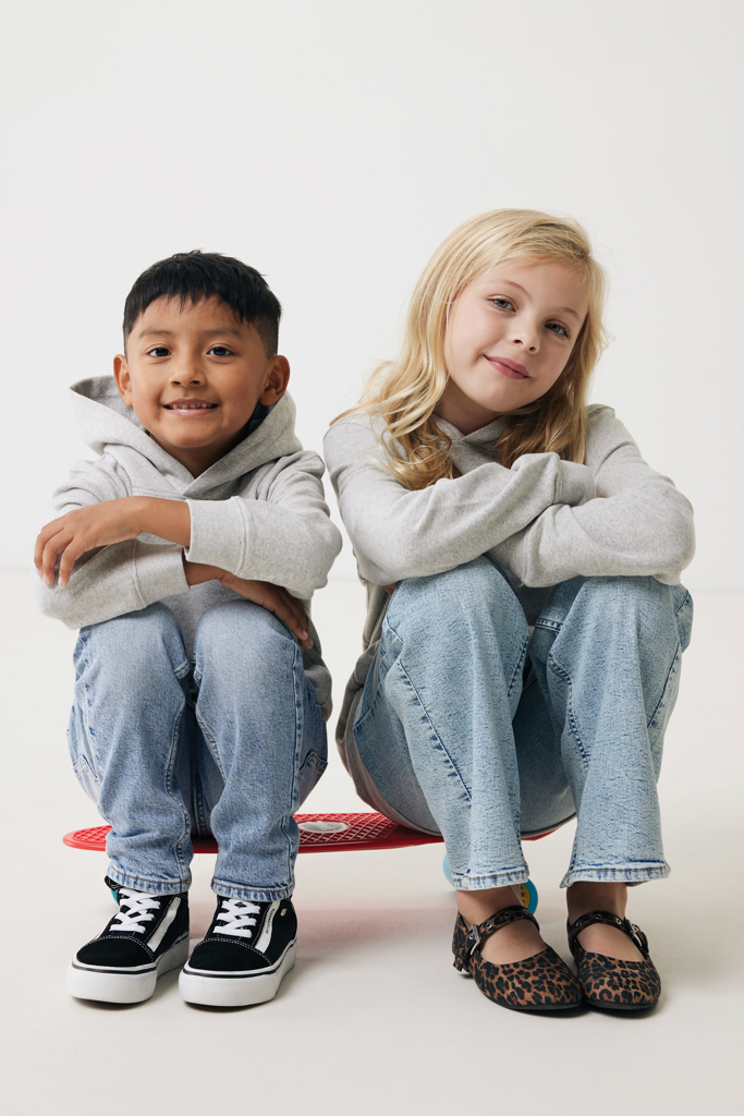 Sudadera Iqoniq Yengo capucha de algodón reciclado niños