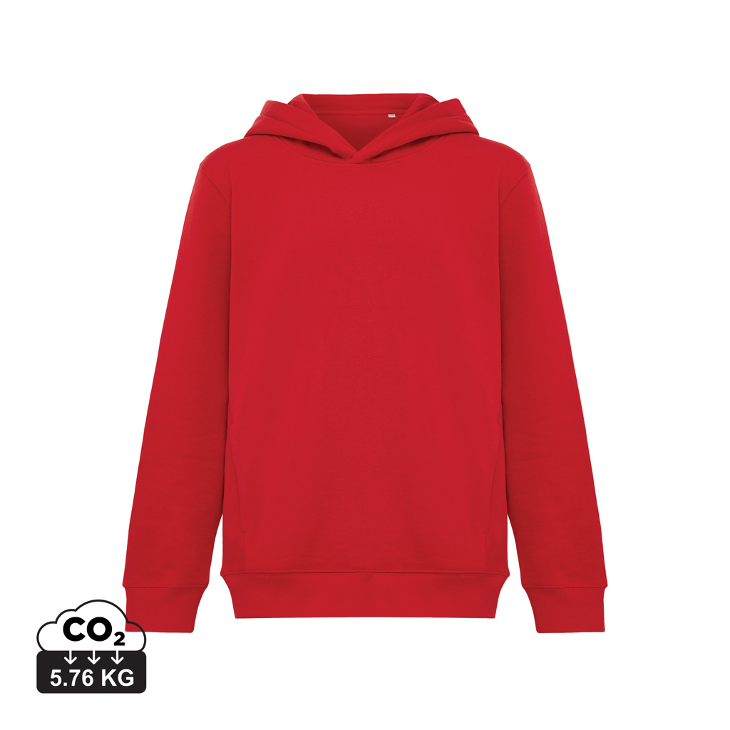 Sudadera Iqoniq Yengo capucha de algodón reciclado niños