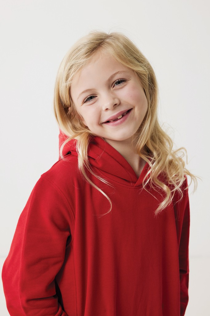 Sudadera Iqoniq Yengo capucha de algodón reciclado niños