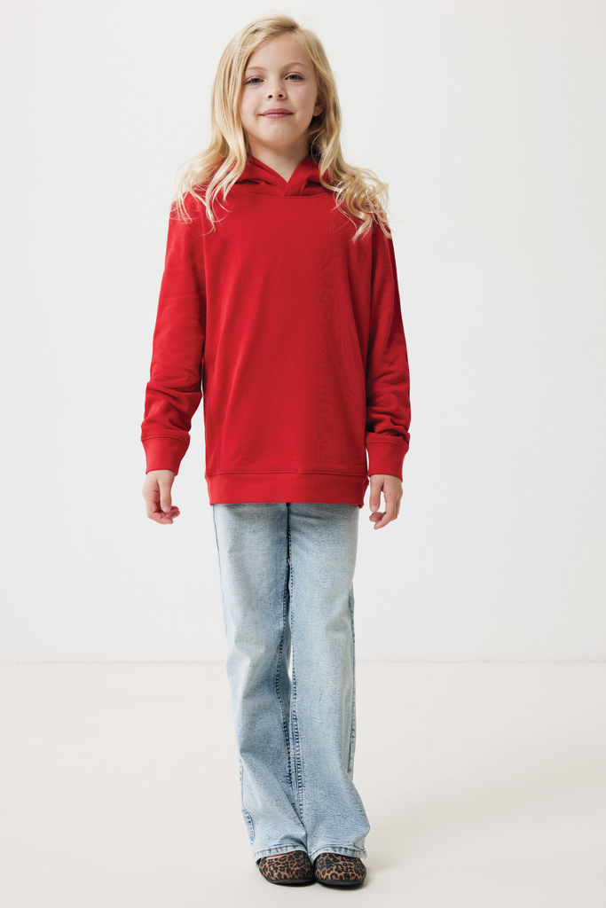 Sudadera Iqoniq Yengo capucha de algodón reciclado niños