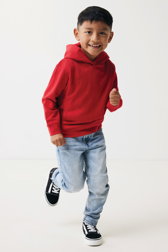 Sudadera Iqoniq Yengo capucha de algodón reciclado niños