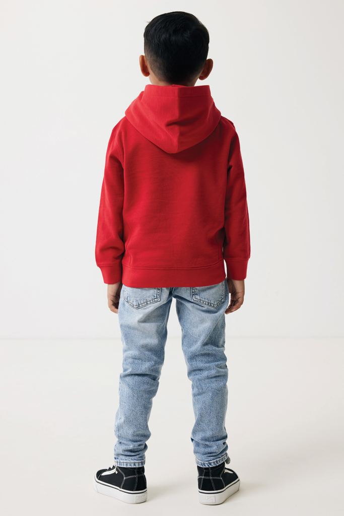 Sudadera Iqoniq Yengo capucha de algodón reciclado niños